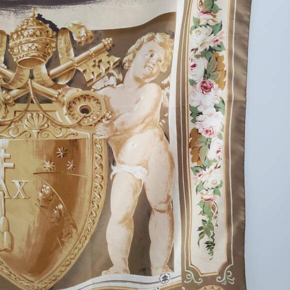Vintage Echo Vatican Library Collection Large Scarf - Picture 3 of 4